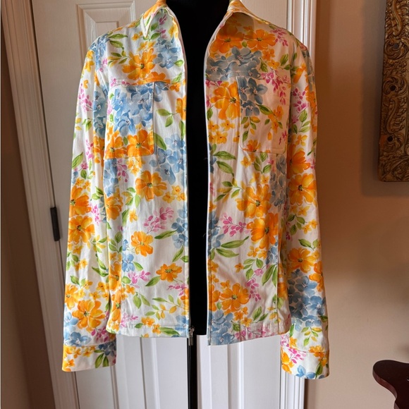 Jones New York Signature Floral Jacket - Picture 1 of 7